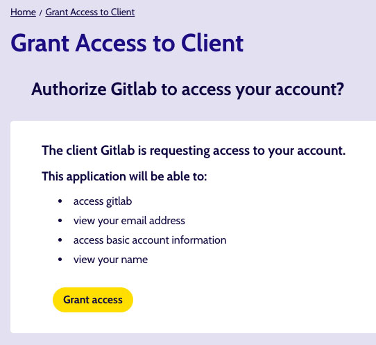 Grant access